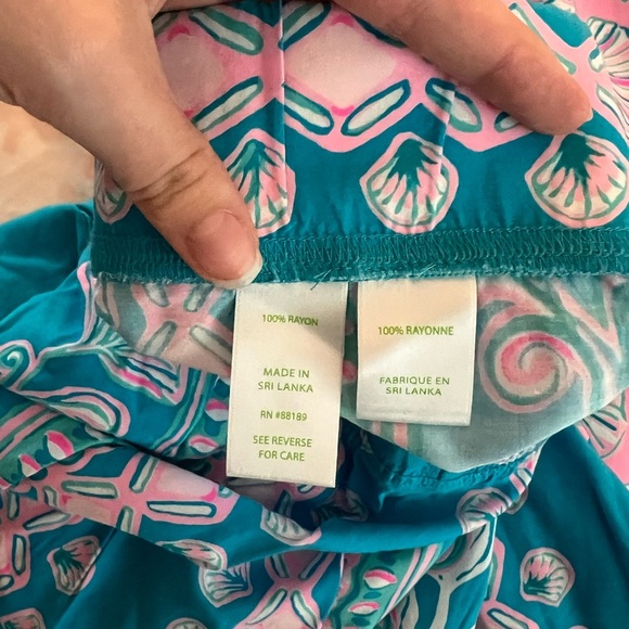 Lilly Pulitzer Bal Harbour Palazzo Pant Sz XS Waterya Waiting For Teal NWT $128 - Picture 4 of 5